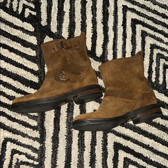 J. Crew Brown Combat & Moto Boots - Picture 2 of 4